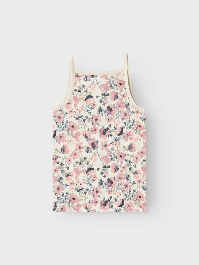 Name It Hemd NKFSTRAP voor meisjes met bloemenprint in 2-pack bedrukt casual regular fit katoenmix ronde hals (set 2 stuks) - Foto 5