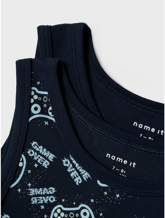 Name It Hemd NKMTANK TOP 2P SAPPHIRE GAME NOOS (set 2 stuks)
