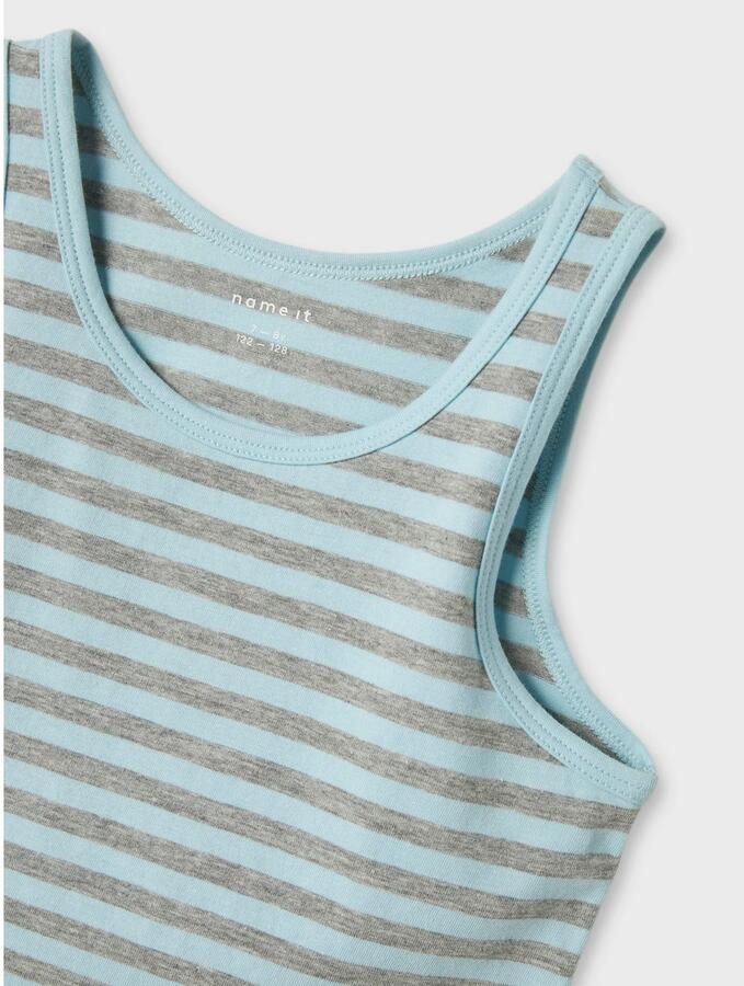 Name It Hemd NKMTANK voor jongens met strepen in 4-pack gestreept casual regular fit katoenmix ronde hals (set 4 stuks) - Foto 4