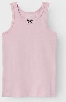 Name it MINI hemd NMFTANK TOP set van 2 beige lila Meisjes Stretchkatoen Ronde hals 104 - Foto 5