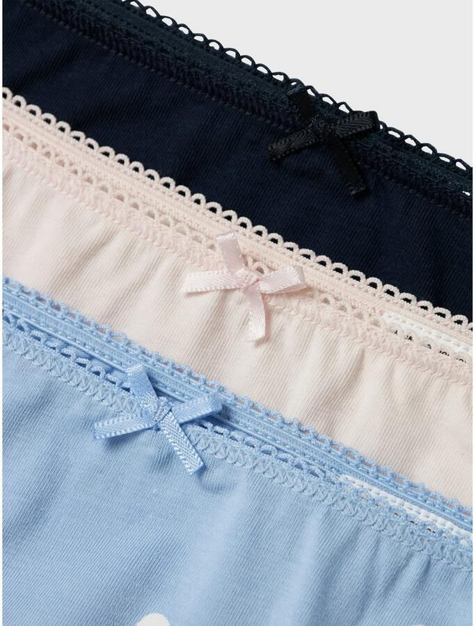 NAME IT KIDS slips set van 6 zachtblauw donkerblauw roze - Foto 4