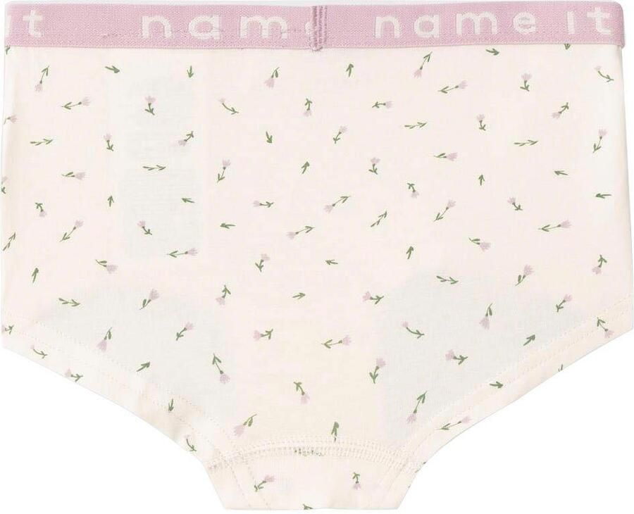 Name it KIDS hipster NKFHIPSTER set van 2 offwhite lila Slip Beige Meisjes Stretchkatoen 146 152