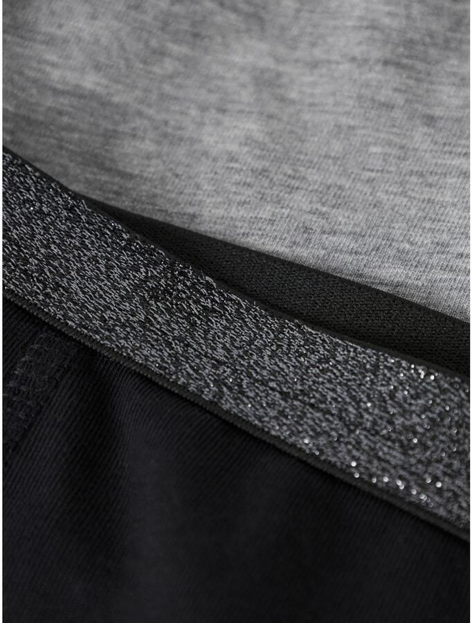 NAME IT KIDS hipster set van 2 zwart grijs melange - Foto 3