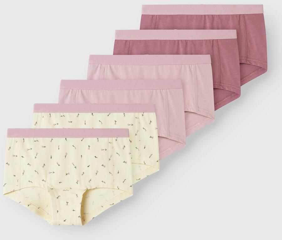 Name It Hipster NKFHIPSTER 6P BUTTERCREAM FLORAL NOOS (set 6 stuks)