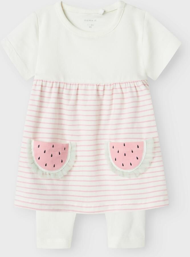 Name It Homesuit NBFJABELLE SS DRESS SET bestaande uit jurk en broek (set 2-delig) - Foto 3
