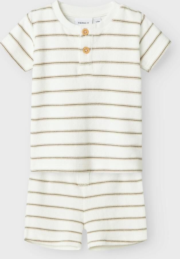 Name It Homesuit NBNOTERRY SS TOP SET bestaande uit shirt en broek (set 2-delig) - Foto 3