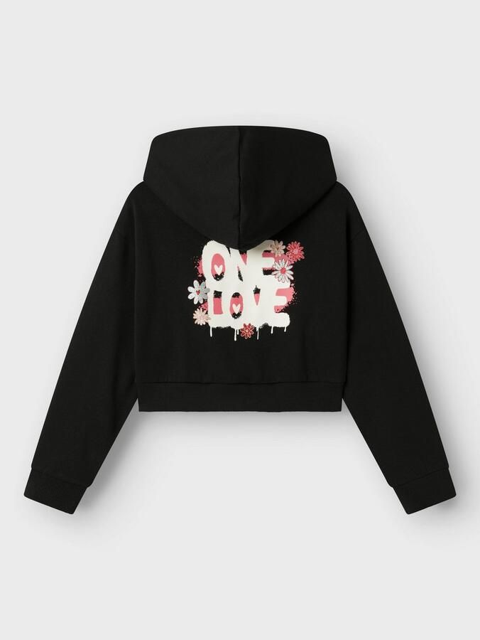 Name It Hoodie NKFKORY LS CROP BOXY SWE WH BRU PS NOOS - Foto 4