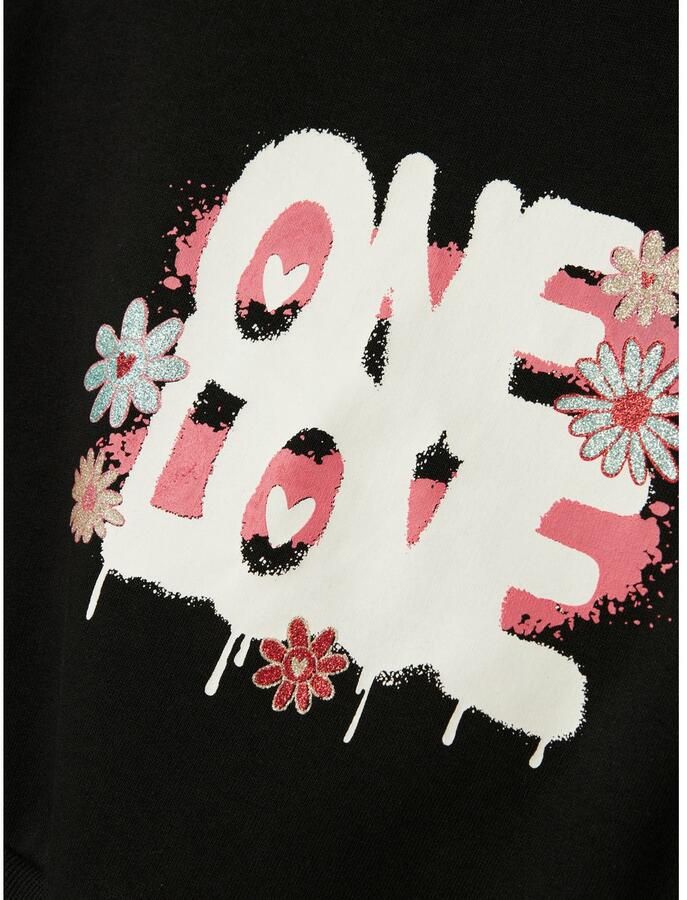 Name It Hoodie NKFKORY LS CROP BOXY SWE WH BRU PS NOOS - Foto 3