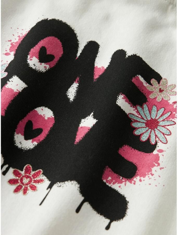 Name It Hoodie NKFKORY LS CROP BOXY SWE WH BRU PS NOOS - Foto 4