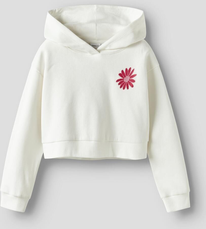 Name It Hoodie NKFKORY LS CROP BOXY SWE WH BRU PS NOOS - Foto 3