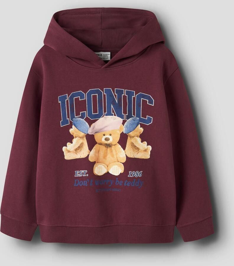 Name It Hoodie NKFRYCCA LS NREG SWEAT WH BRU BOX - Foto 3