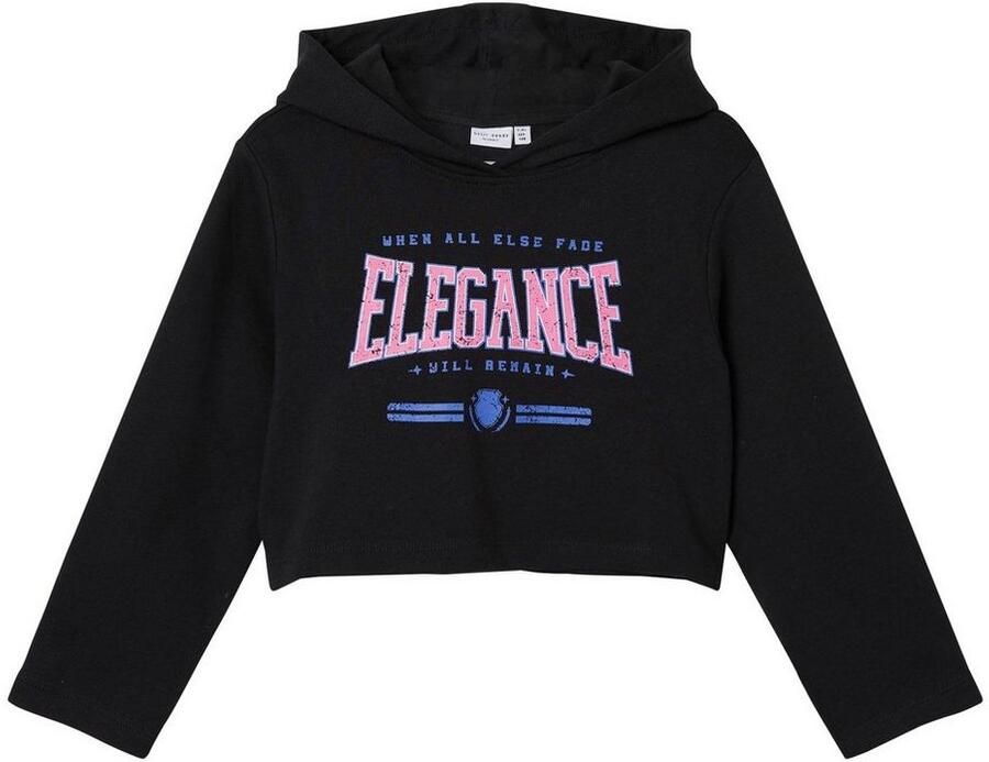 Name It Hoodie NKFVIALA LS SHORT BOXY SWEAT WH BRU N1