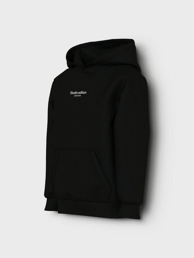 Name it KIDS hoodie met tekst zwart Sweater Tekst 146 152 - Foto 4