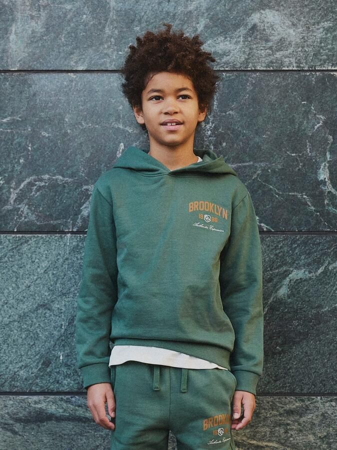 Name It Hoodie NKMNEWI LS NREG SWEAT WH BRU - Foto 3