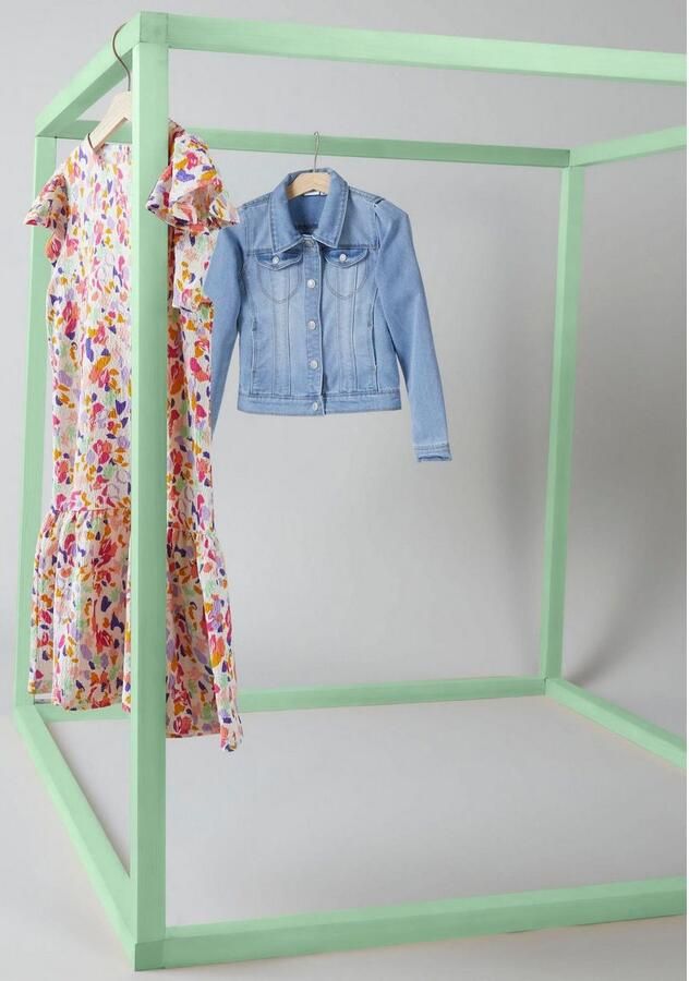 Name it KIDS spijkerjas NKFSTAR light blue denim Blauw Effen 104 - Foto 5