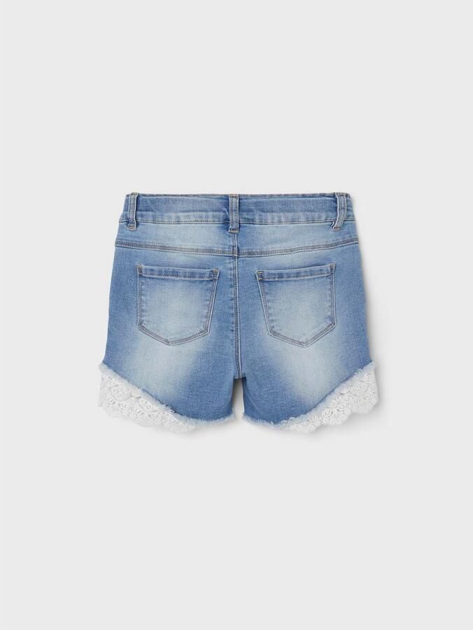 Name it KIDS regular fit jeans short NKFSALLI stonewashed Denim short Blauw Meisjes Stretchdenim 164 - Foto 11