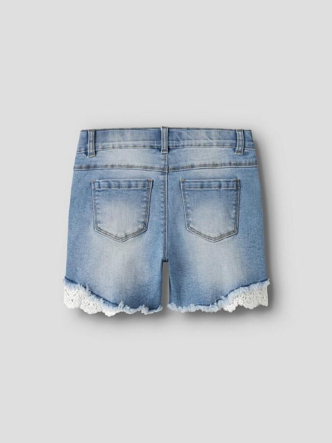 Name it KIDS regular fit jeans short NKFSALLI stonewashed Denim short Blauw Meisjes Stretchdenim 164 - Foto 10