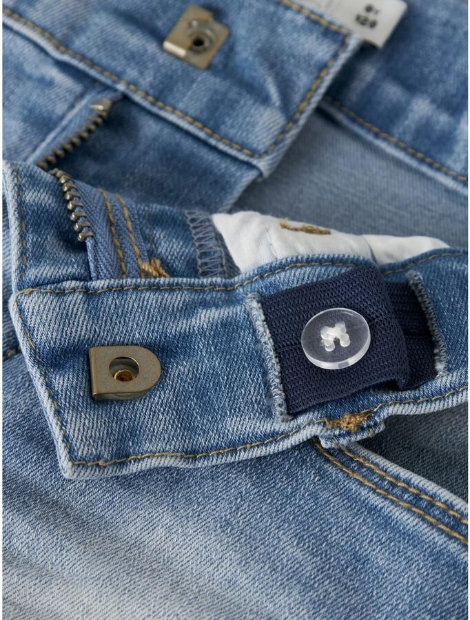 Name it KIDS regular fit jeans short NKFSALLI stonewashed Denim short Blauw Meisjes Stretchdenim 164 - Foto 7