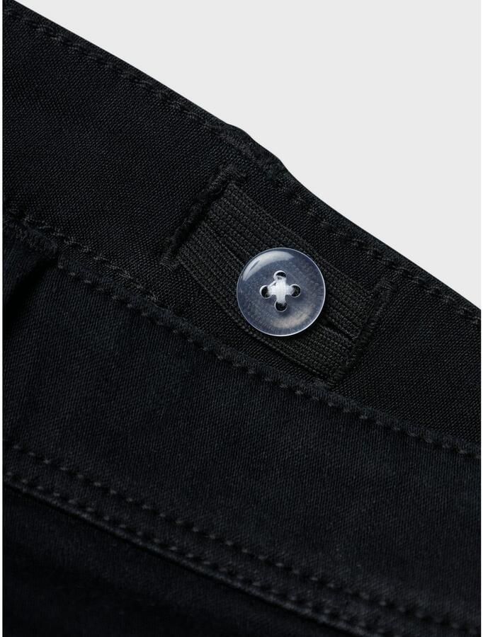 Name it KIDS slim fit jeans bermuda NKMSOFUS black denim short Zwart Jongens Stretchdenim 176 - Foto 3