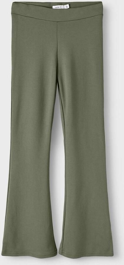 Name it KIDS high waist flared broek NKFFRIKKALI paars Groen Meisjes Viscose 104 - Foto 2