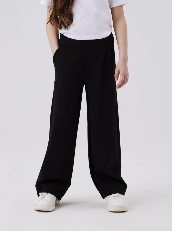 Name it KIDS straight fit broek NKFNAIDA zwart Meisjes Viscose Effen 116 - Foto 6