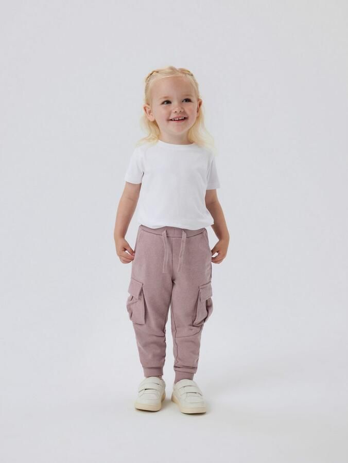 Name It Joggingbroek NMNOLI voor unisex met elastische tailleband en eenvoudige look - Foto 2
