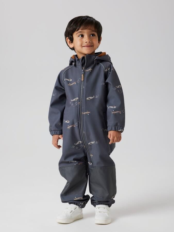 Name It Jumpsuit NMMALFA08 SOFTSHELL SUIT AOP 1FO NOOS met decoratieve en reflecterende details - Foto 6