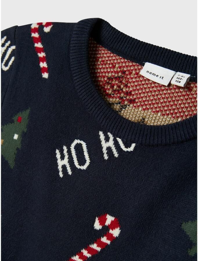 Name It Kersttrui NKNRASKO LS KNIT BOX