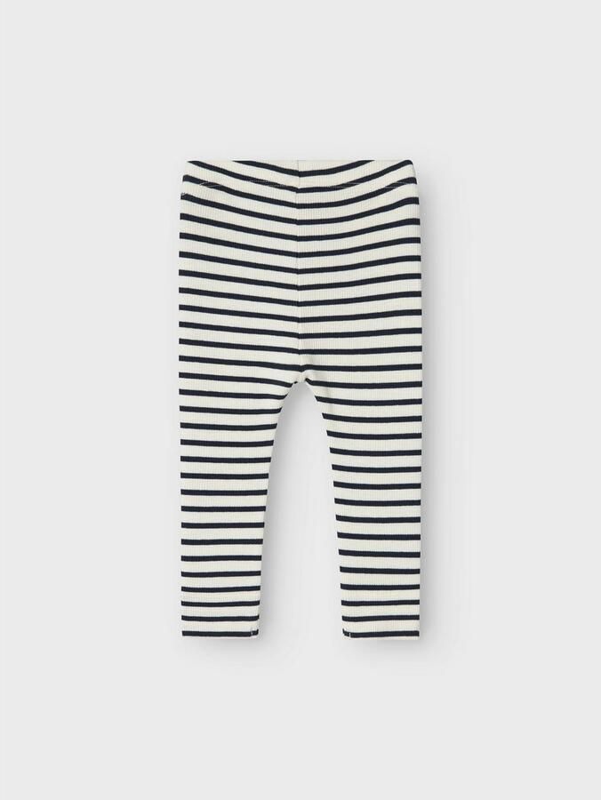 Name it BABY gestreepte broek NBNBANI donkerblauw ecru Jongens Katoen Streep 104 - Foto 4