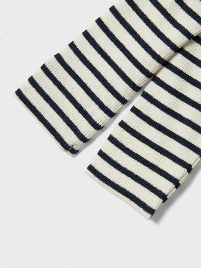 Name it BABY gestreepte broek NBNBANI donkerblauw ecru Jongens Katoen Streep 104 - Foto 2