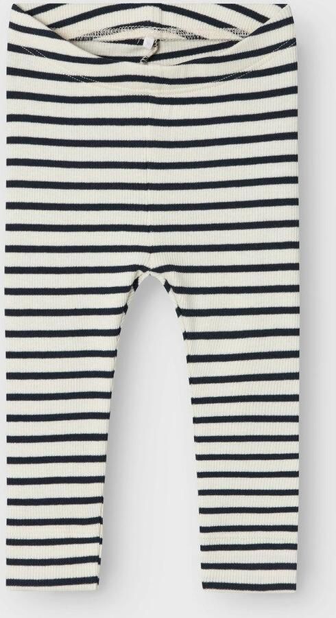 Name it BABY gestreepte broek NBNBANI donkerblauw ecru Jongens Katoen Streep 104 - Foto 3