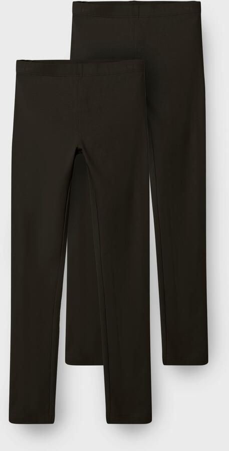 Name It Legging NKFVIVIAN voor meisjes met elastische tailleband in 2-pack (set 2-delig)