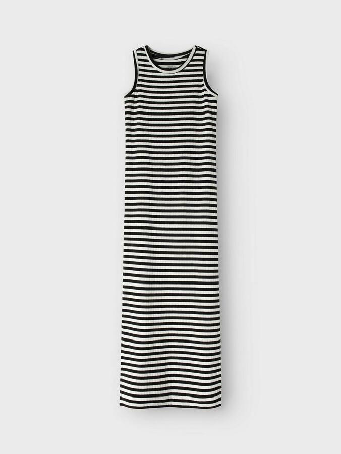 Name It Maxi-jurk NKFSURAJA XSL SL MAXI DRESS NOOS Katoenmix met stretch jersey zijsplitjes - Foto 2