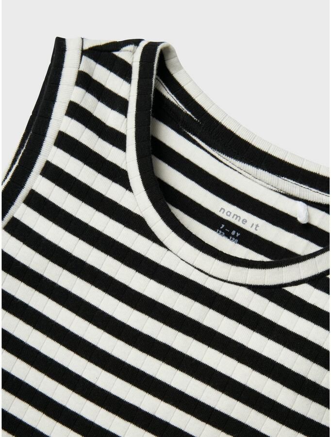 Name It Maxi-jurk NKFSURAJA XSL SL MAXI DRESS NOOS Katoenmix met stretch jersey zijsplitjes