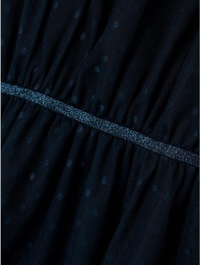 Name it KIDS semi-transparante jurk zwart Meisjes Polyester Ronde hals 104 - Foto 2