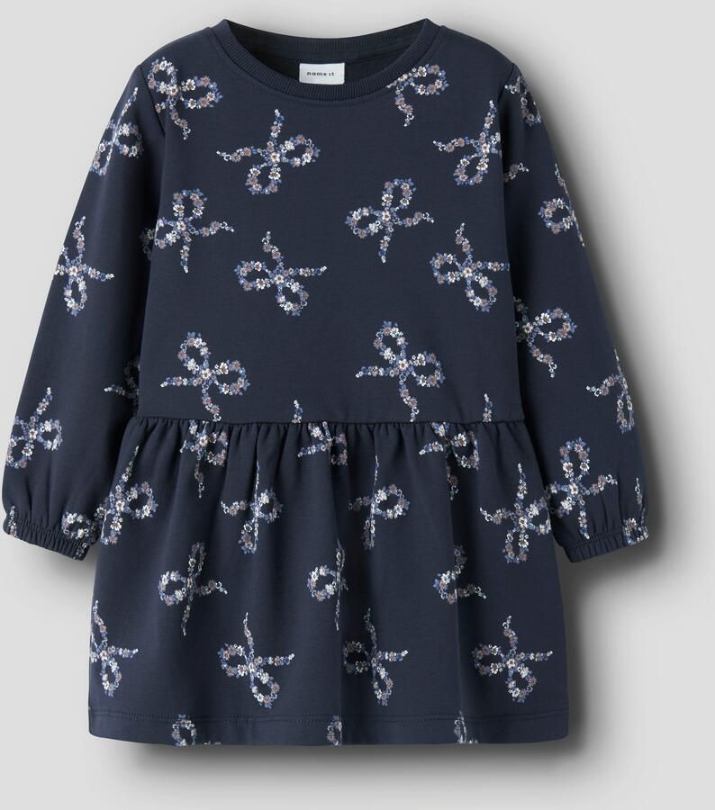 Name It Mini-jurk NMFOLUKRIA LS SWEAT DRESS BRU