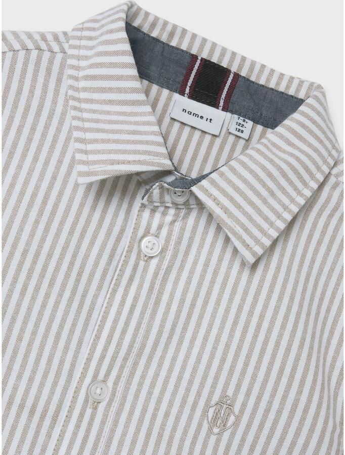 Name It Overhemd met korte mouwen NKMNEWSA SS SHIRT NOOS Katoen normaal gesneden