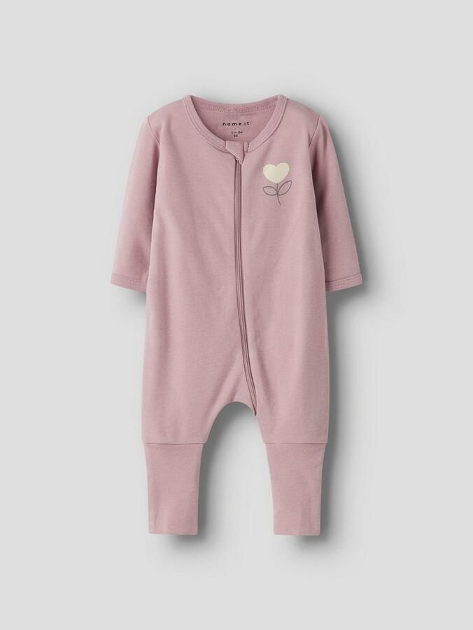 Name It Pyjama NBFNIGHTSUIT 2P ZIP FF HEART NOOS (set 2-delig) - Foto 4