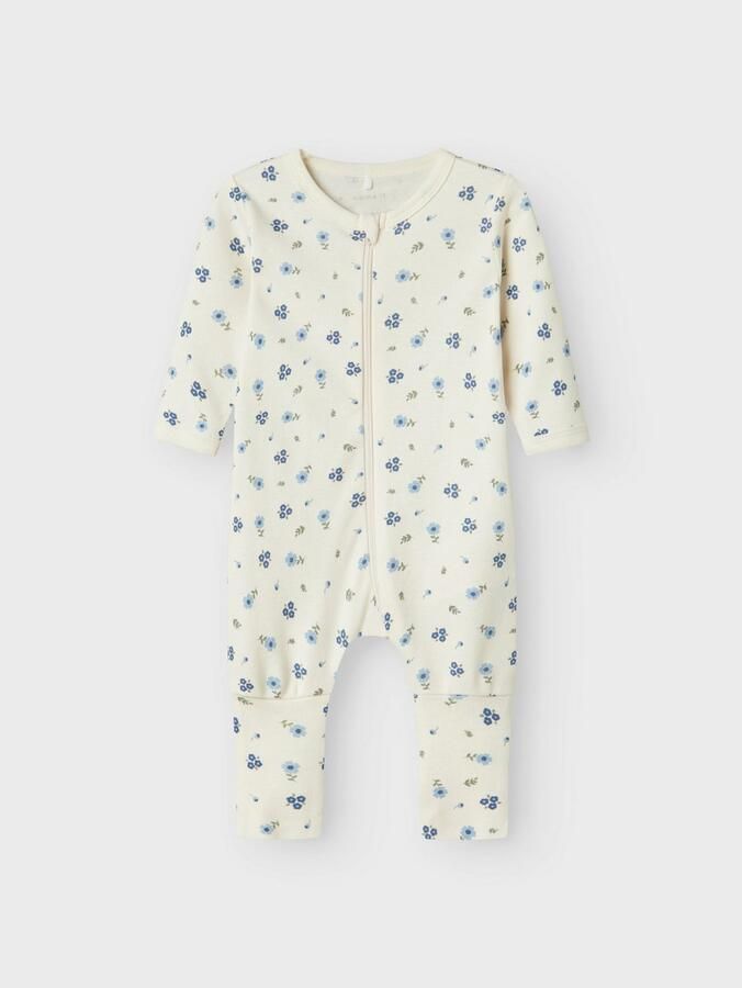 Name It Pyjama NBFNIGHTSUIT 2P ZIP FF JET FLOWER NOOS (set 2-delig) - Foto 3