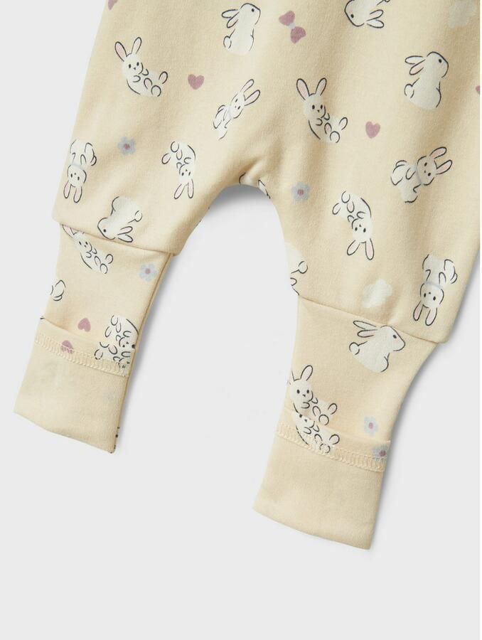 Name It Pyjama NBFNIGHTSUIT 2P ZIP FF SAND RABBIT NOOS - Foto 2