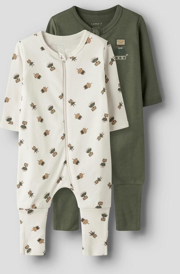 Name It Pyjama NBMNIGHTSUIT 2P ZIP FF ROBOT NOOS (set 2-delig) - Foto 5