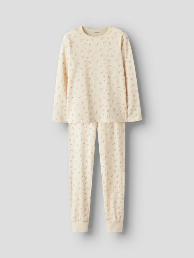 NAME IT KIDS pyjama NKFNIGHTSET FLOWER ecru - Foto 5