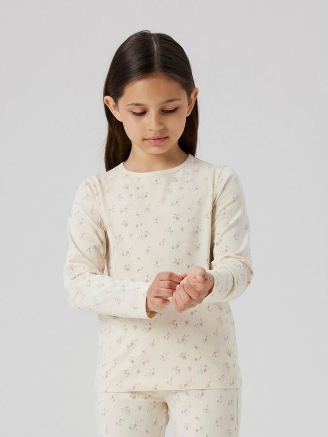 NAME IT KIDS pyjama NKFNIGHTSET FLOWER ecru - Foto 8