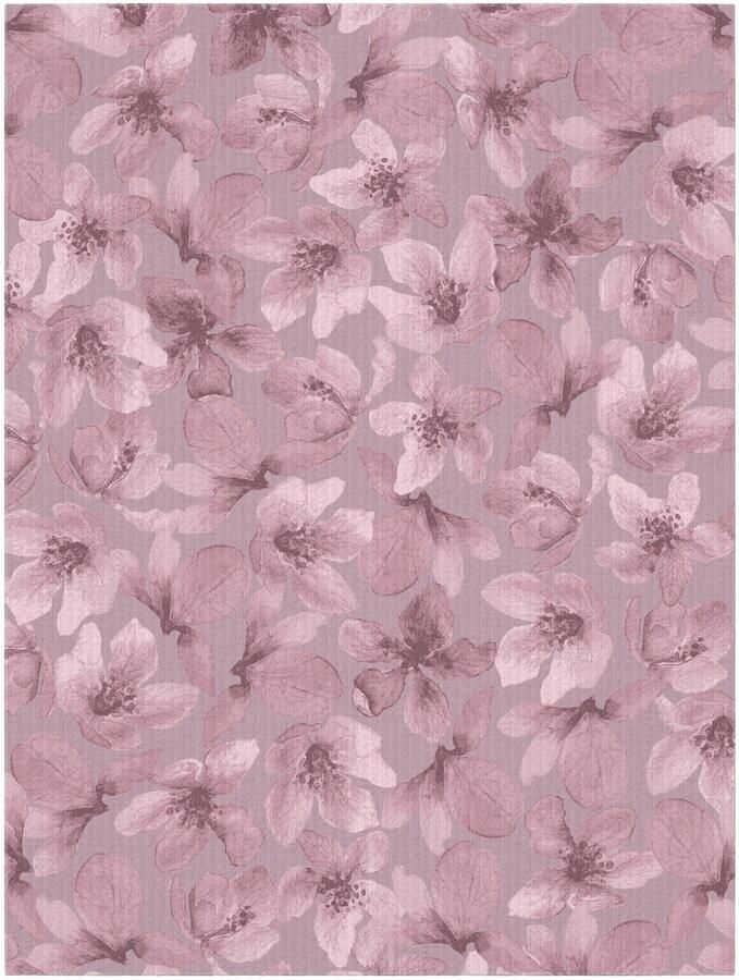 Name it KIDS pyjama met bloemdessin paars mauve Meisjes Stretchkatoen Ronde hals 110 116 - Foto 4