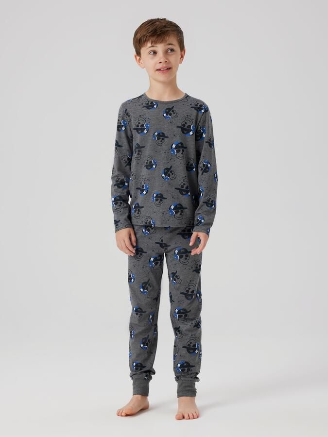 Name It Pyjama NKMNIGHTSET DARK GREY MEL SKULL NOOS (set 2-delig) - Foto 6