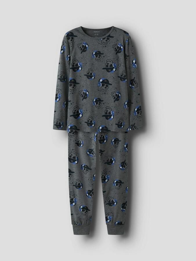 Name It Pyjama NKMNIGHTSET DARK GREY MEL SKULL NOOS (set 2-delig) - Foto 2