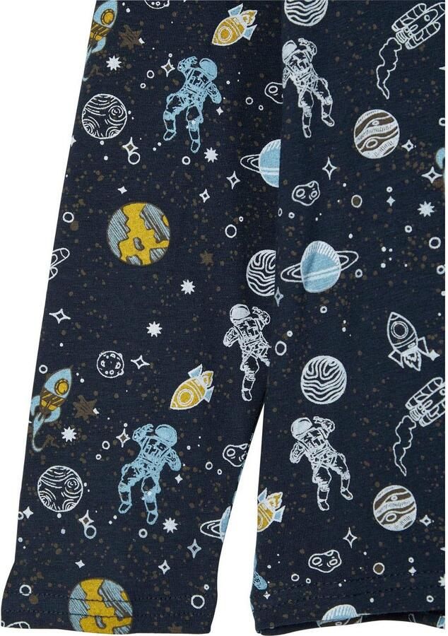 Name it KIDS pyjama NKMNIGHTSET donkerblauw Jongens Katoen Ronde hals All over print 110 116 - Foto 2