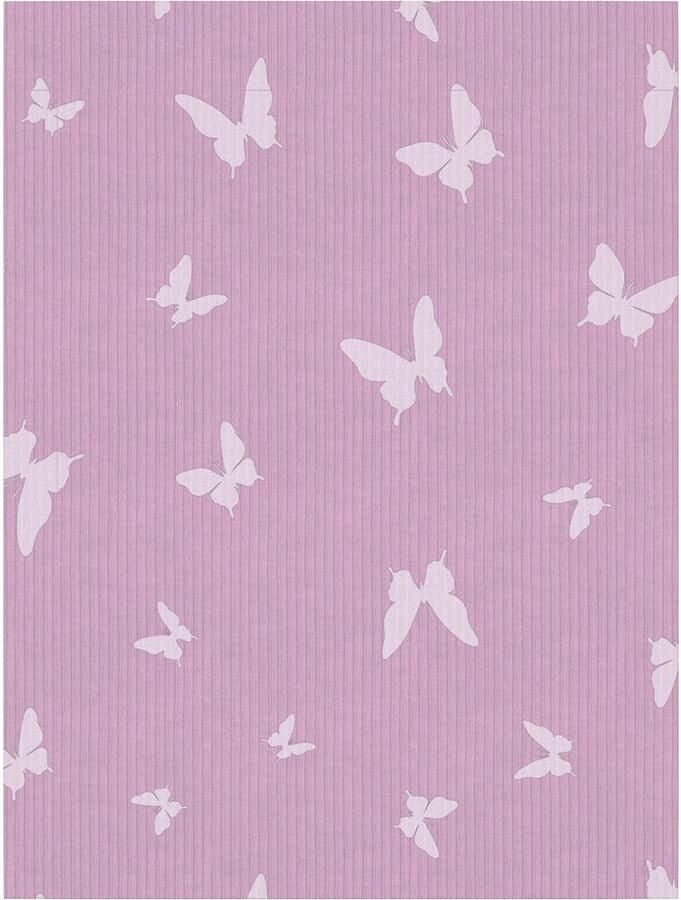 Name it MINI pyjama NMFNIGHTSETBUTTERFLY lila wit Paars Meisjes Stretchkatoen Ronde hals 110 116