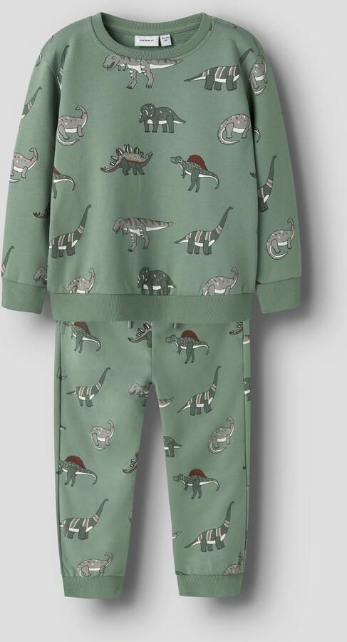 Name It Pyjamabroek NMMNENEAN LS SWE BRU PB SET (set 2-delig) - Foto 3