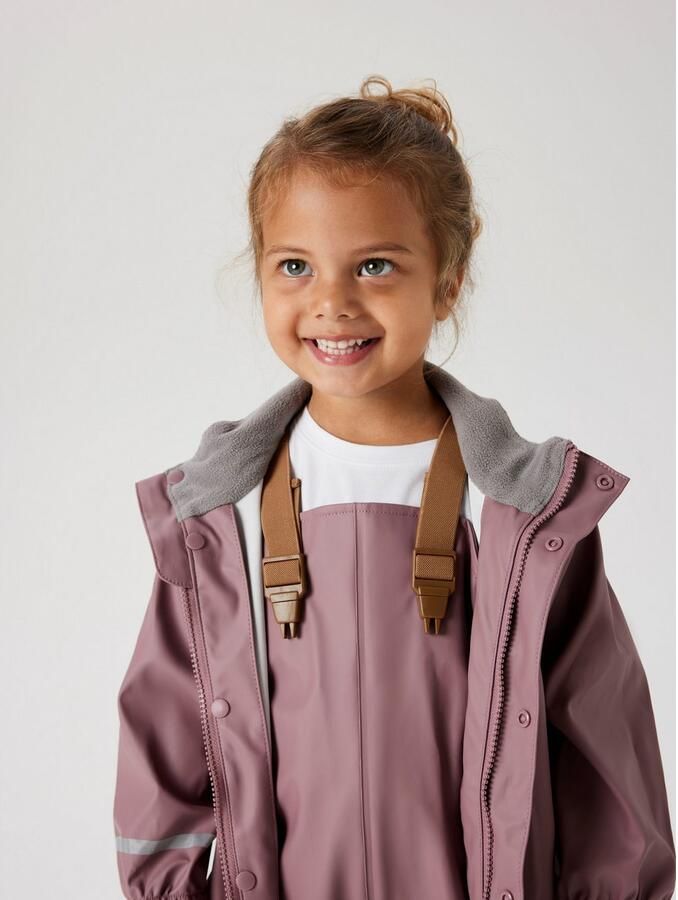 Name It Regenjas NKNDRY10 voor meisjes met regenjas en broek in set (set 2-delig) - Foto 2